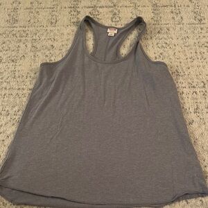 Mossimo Supply Co Gray Sleeveless Relaxed Tank Top